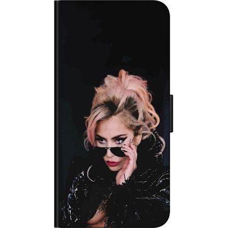 Yhteensopiva Lompakkokotelo Samsung Galaxy Note 10 Lite Lady Gagan muotokuva aurinkolaseilla ja dramaattisella meikillä tummassa glamuurityylissä