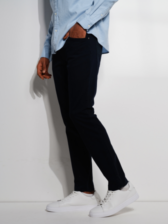 MATCH - Steve stretch bukse - Mario Conti - Str. 3130 - Herre - Bukser & Jeans - Blå - 70% bomull, 26% polyamid, 4% elastan