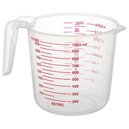 2 st mätbägare med skala för att mäta Pp-kopp plast experimentell 1000 ml