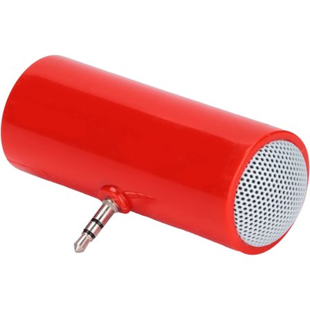 (red) Minihögtalare, 3,5 mm-uttag, stereohögtalare, bärbar MP3