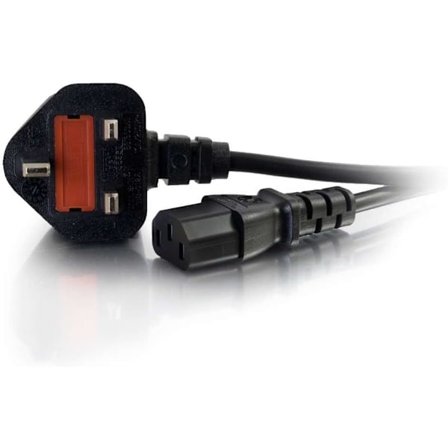 1,5 metrin UK-virtajohto (IEC320C13 - BS 1363) vedenkeittimen johto/virtajohto, musta