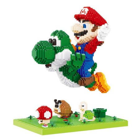 kompatibilitet med Super Mario Luigi Block Puzzle 3D-karaktärsbyggstenar