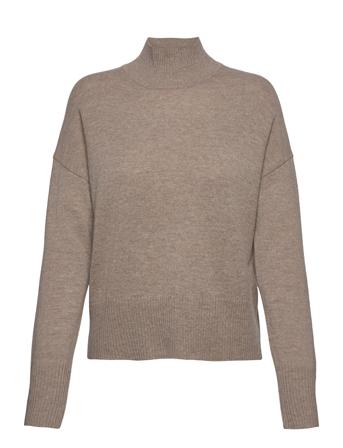 Pullover Ls Turtleneck Polotröja Grå Rosemunde