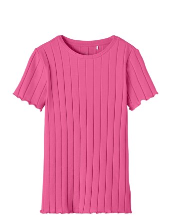 name it Nkfnoralina Ss Top Noos - Pink - 158-164