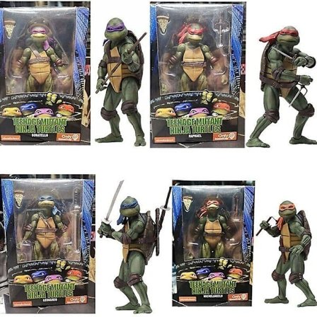 Ninja Turtles 1990 Film 7 " Neca Tmnt Teenage Bevægelige Legetøj Mutant Action Figur Donatello