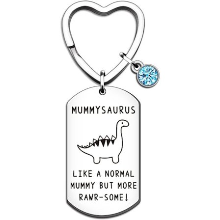 Sjove Mor-gaver Mummysaurus Nøglering fra Datter Søn Fødselsdag Jul Thanksgiving Mors Dag Gaver til Mor Mum*2stk