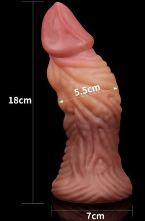 Kjøp Lovetoy Dual Layered Platinum Silicone Plug 18 cm - Grovere analplugg | God pris