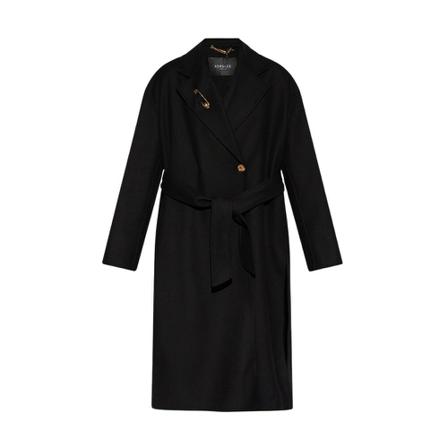 Versace Oversize single-breasted blazer Sort, Dame Uldfrakker