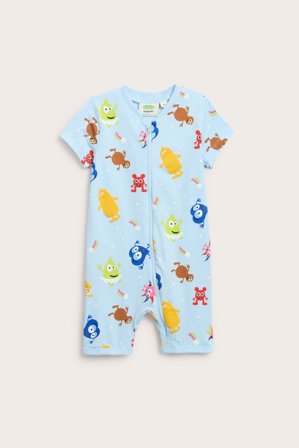Kappahl | Lyhythihainen pyjama Babblarna Vaaleansininen 86 | Vaaleansininen