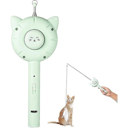 3-in-1 interaktiiviset kissanlelut, maaginen lemmikkieläinten hoitokampa, laser-osoitin interaktiivinen kissanlelu, sisäänvedettävä kissan 