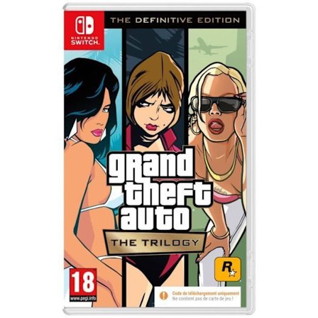 GTA The Trilogy - The Definitive Edition - Nintendo Switch-spel - Kod i en låda