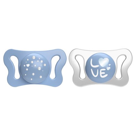 Chicco Succhietto Micro Azzurro Silicone 2 Pezzi 0-2 Mesi