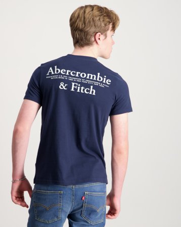 Abercrombie AFB FOOTHILLS TEE Blå T-skjorter Gutt - Kids Brand Store