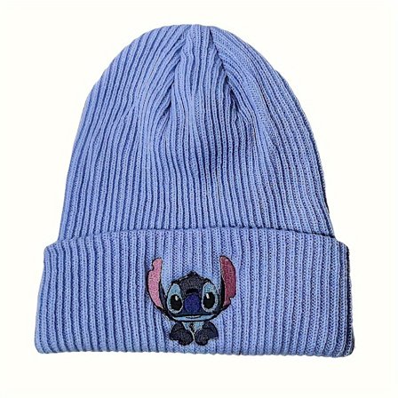 Stitch Strikkede Hat til Mænd og Kvinder Anime Tegneserie Varmt Hat Træk Over Uld Hat Udendørs Kold Hat Perfekt Gave db