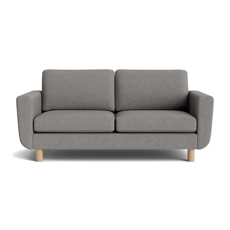 Komfortabel 2-personers sofa Loop Grå - Stue sofa - 184x86x86cm - Perfekt til afslapning og hygge i stuen, med slidstærkt Loop stof