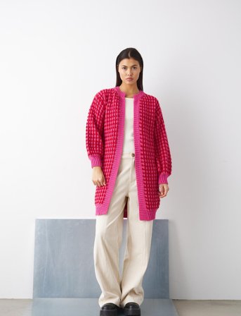 Noella Gio Knit Cardigan - Pink - XS/S