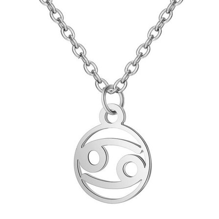 Necklace - Cancer - Zodiac - Stainless steel