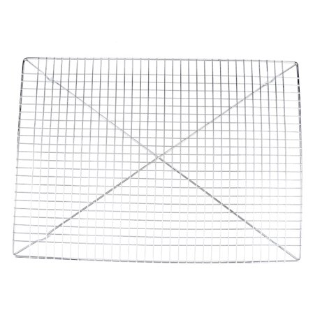 Non-Stick Rustfrit Stål Bageplade Kager Brød Kager Kølegitter Køkkenudstyr 46x33x2,8 cm