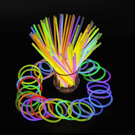 Partyartikler 200 stk. Glow Stick Partyartikler, Glow Party De
