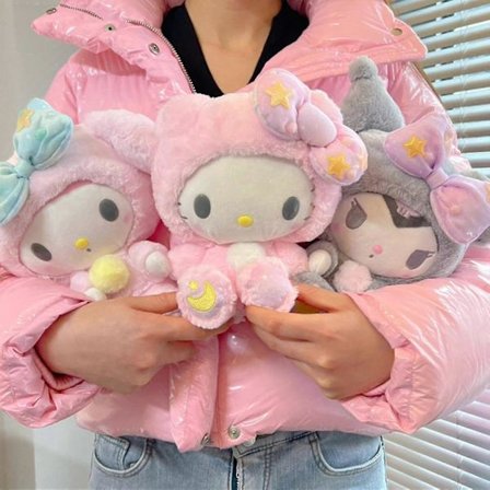 Sanrio Serie Tegneserie Vedhæng 23cm Melody Plysdukke Legetøjsgave