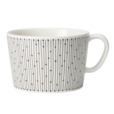 Arabia Mainio kop, 0,4 liter, sarastus - Sort/hvid | KitchenOne