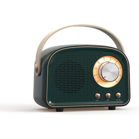 Bluetooth-kaiutin, söpö mini-kaiutin, kaiuttimet, kannettava langaton Bluetooth-kaiutin, tummanvihreä