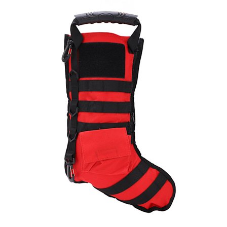 Hengende Julestrømpe Bag Utility Oppbevaringsveske Militær Jakt Magasinvesker Rød