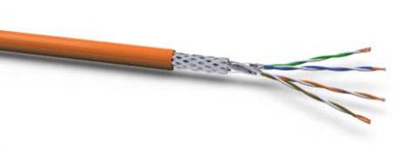 VOKA 1000MHz Kabel CAT7a Halo S-STP(S/FTP) SLAN 100m Ring Orange, Dca