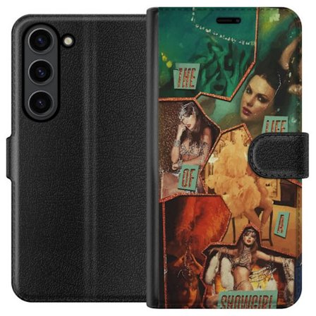 Kompatibel Tegnebogsetui til Samsung Samsung Galaxy S24 Taylor Swift Livet som Showgirl - Gylden Showgirl med Hat og Glamour