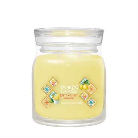 Yankee Candle Signature Jar Candles Lemon Gelato 368g - Candela Profumata