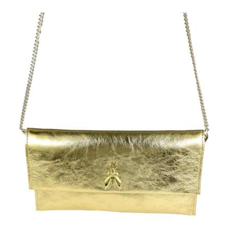 Patrizia Pepe, Cross Body Bags Geel, Dames, Maat:ONE Size,leer