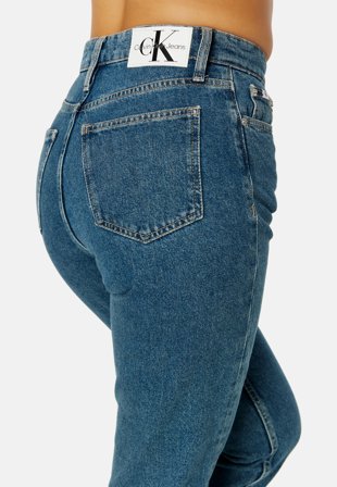 Calvin Klein Jeans Mom Jeans Ankle 1BJ Denim Dark Klær