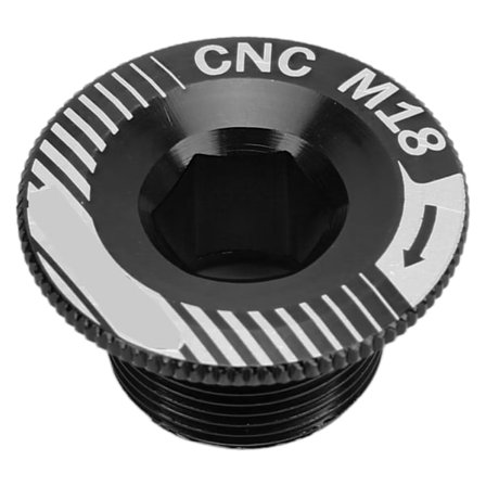 Cykel Krankarm Skrue Aluminium Legering M18 Krank Fastgørelsesskrue Cykel Kranksæt Arm Bolt M18 Sort