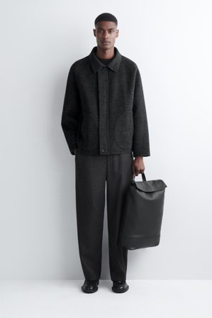 COS Homme Sac À Dos Classique - Cuir Bag in Noir