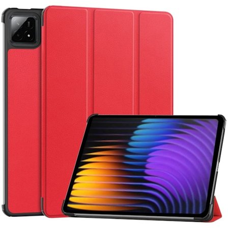 Xiaomi Pad 7 Fodral med Stativ - Röd