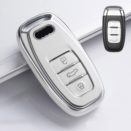 Bilnøkkeletui Nøkkeldeksel Shell A WHITE A WHITE