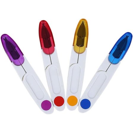 Alt-i-én 4-delt Multifunktionel U-formet Saks Garn Saks Med Beskyttelsesdæk Sy Saks Tøj Tråd Broderi Korssting