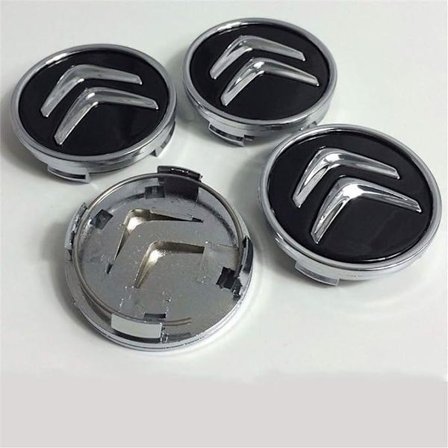 4 stk. 60mm center hub caps hjulkapsel emblem logo til Citroen