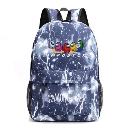 Among Us Ryggsäck Barn Ryggsäckar Ryggväska 1st Blixt Blå 2