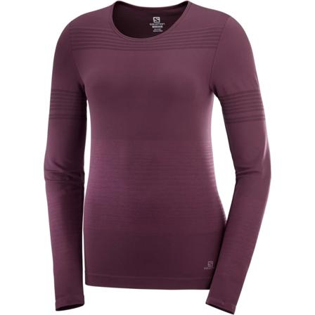 Salomon Women's Elevate Move'on LS Tee Women long-sleeved training tops Purple S