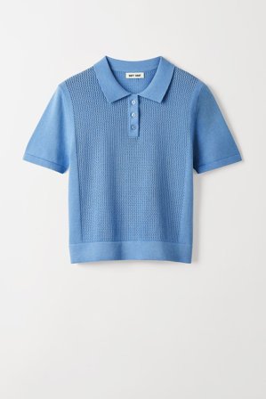 Soft Goat - Crochet Top - XL - Marina Blue