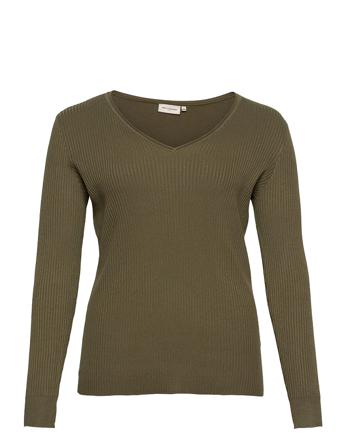 Carsim Ls Rib Knit Green ONLY Carmakoma