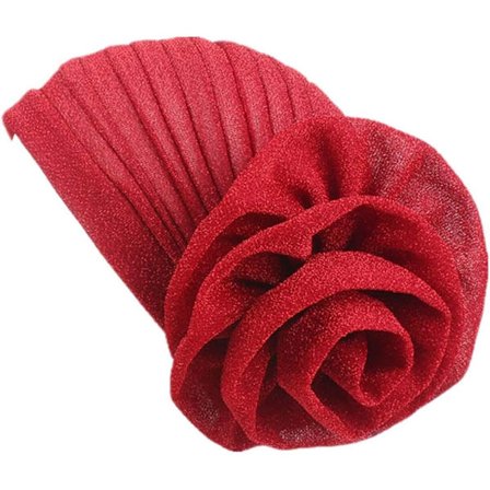 Dame Elastisk Glitter Stor Blomst Turban Chemo Beanie Hår Lo, ZQKLA