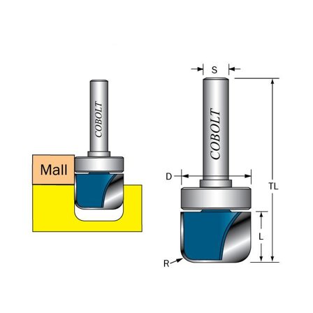Cobolt 240-922 Kanal D=22 L=4,5, Maskintilbehør & forbruk