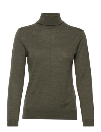 Fellini - Trish Høyhalset Pologenser Khaki Green SAND