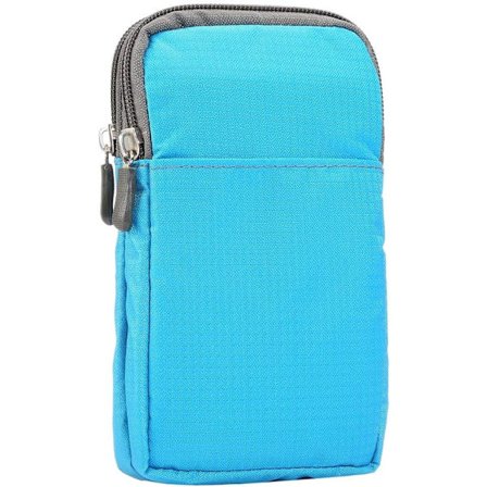 Axelremsväska för mobiltelefon, 6,5" Mini Handväska Fodral Sport Telefon Axelremsväska Messenger Väska Fickor med Låsande Karbinhake