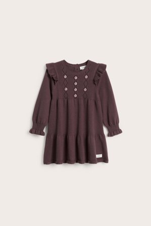 Newbie | Sukienka z dzianiny o drobnym splocie | Fioletowy