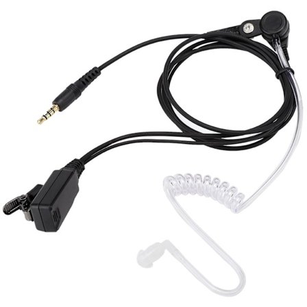 PPT Walkie Talkie Headset Øreplugg Luft Transparent Tube 3.5mm Øretelefon Passer for 1s