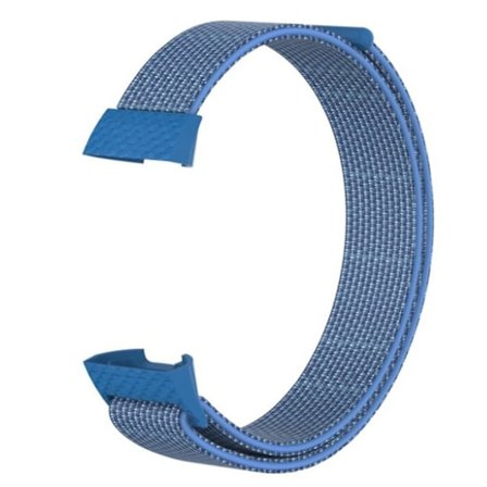 Fitbit Charge 3 nylonrem med velcro - blå
