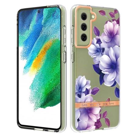 Supertyndt og slidstærkt softcover til Samsung Galaxy S21 FE - Lilla Begonia Purple